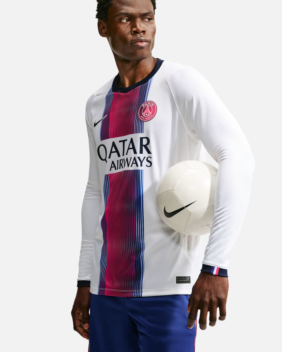 Maillot manches longues Paris Saint-Germain Stadium Extérieur 2026/2027 - Blanc