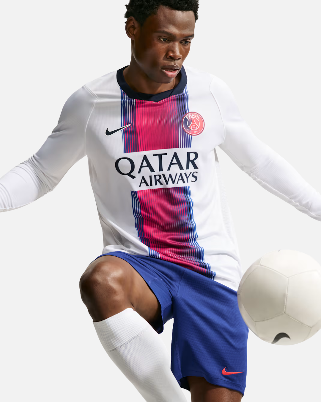Maillot manches longues Paris Saint-Germain Stadium Extérieur 2026/2027 - Blanc