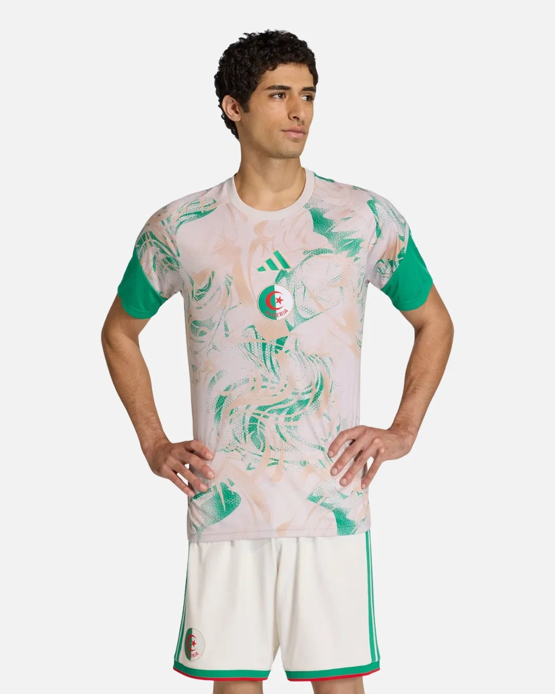 Maillot Pré-match Extérieur Algérie 2026 - Beige/Vert