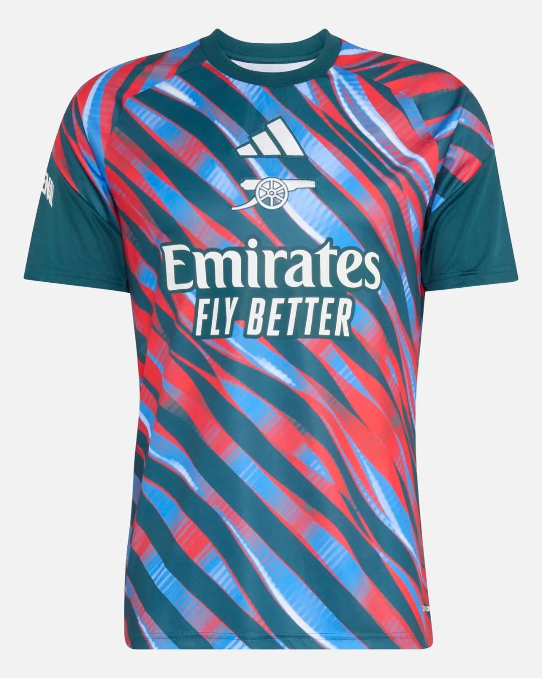 Maillot Pré-match Arsenal FC 2026/2027 - Vert/Bleu/Rouge