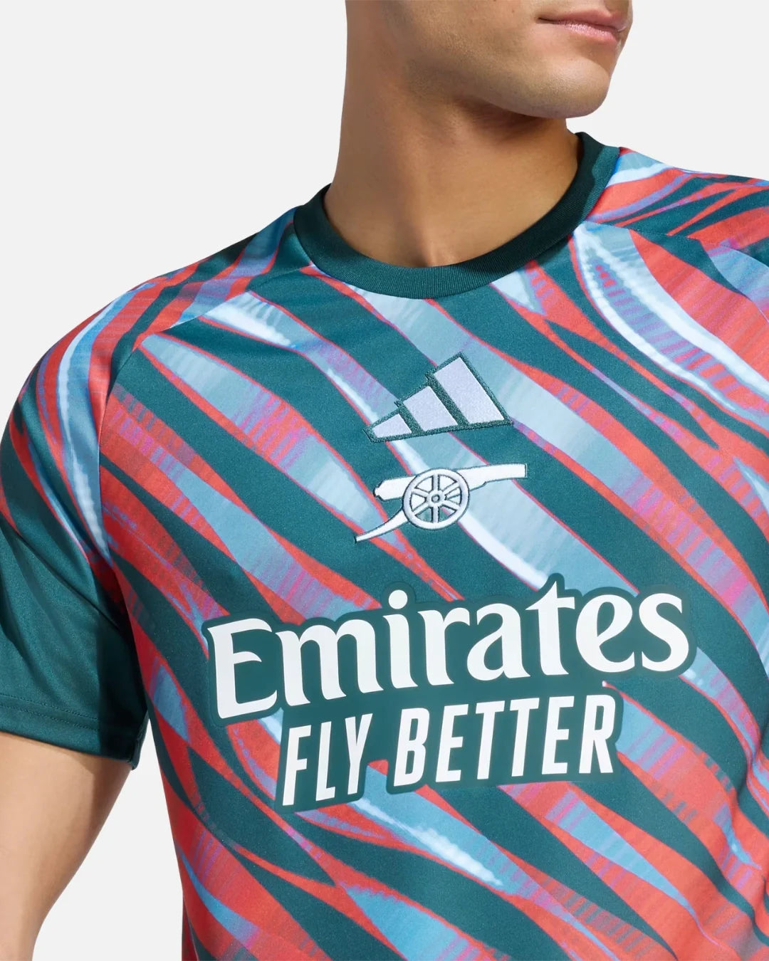 Maillot Pré-match Arsenal FC 2026/2027 - Vert/Bleu/Rouge
