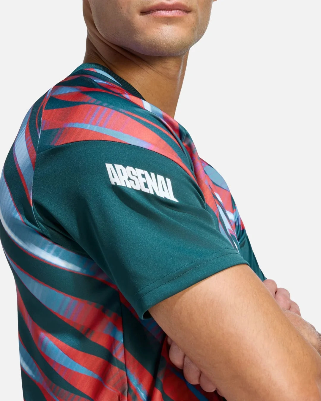 Maillot Pré-match Arsenal FC 2026/2027 - Vert/Bleu/Rouge