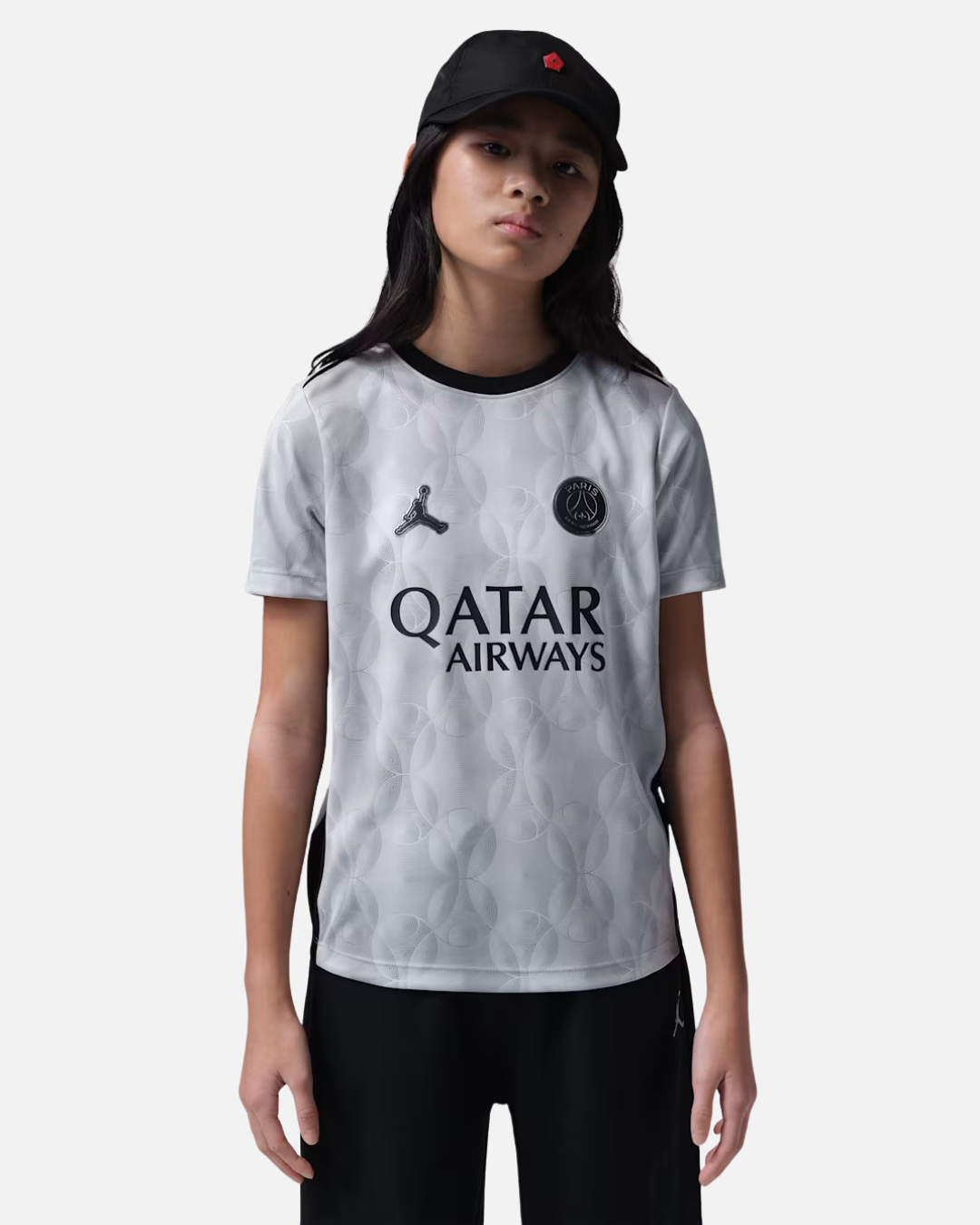 Maillot Pré-match PSG Pro Night Edition 2026 Junior - Blanc/Noir