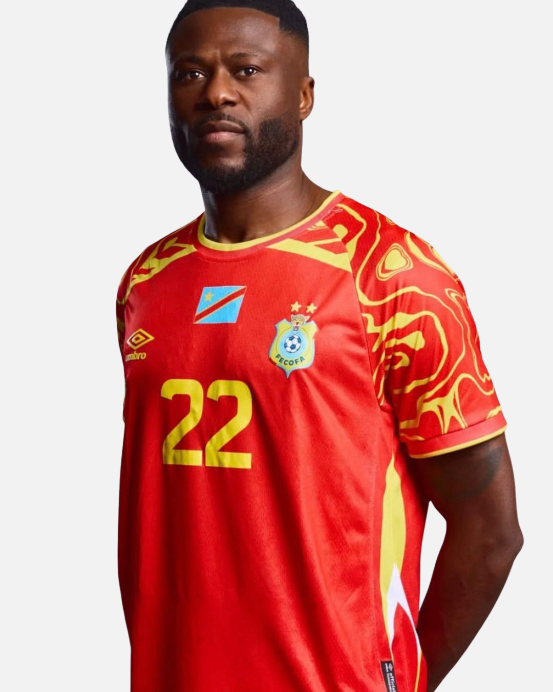 Maillot Elite Third République Démocratique du Congo 2025/2026 - Rouge
