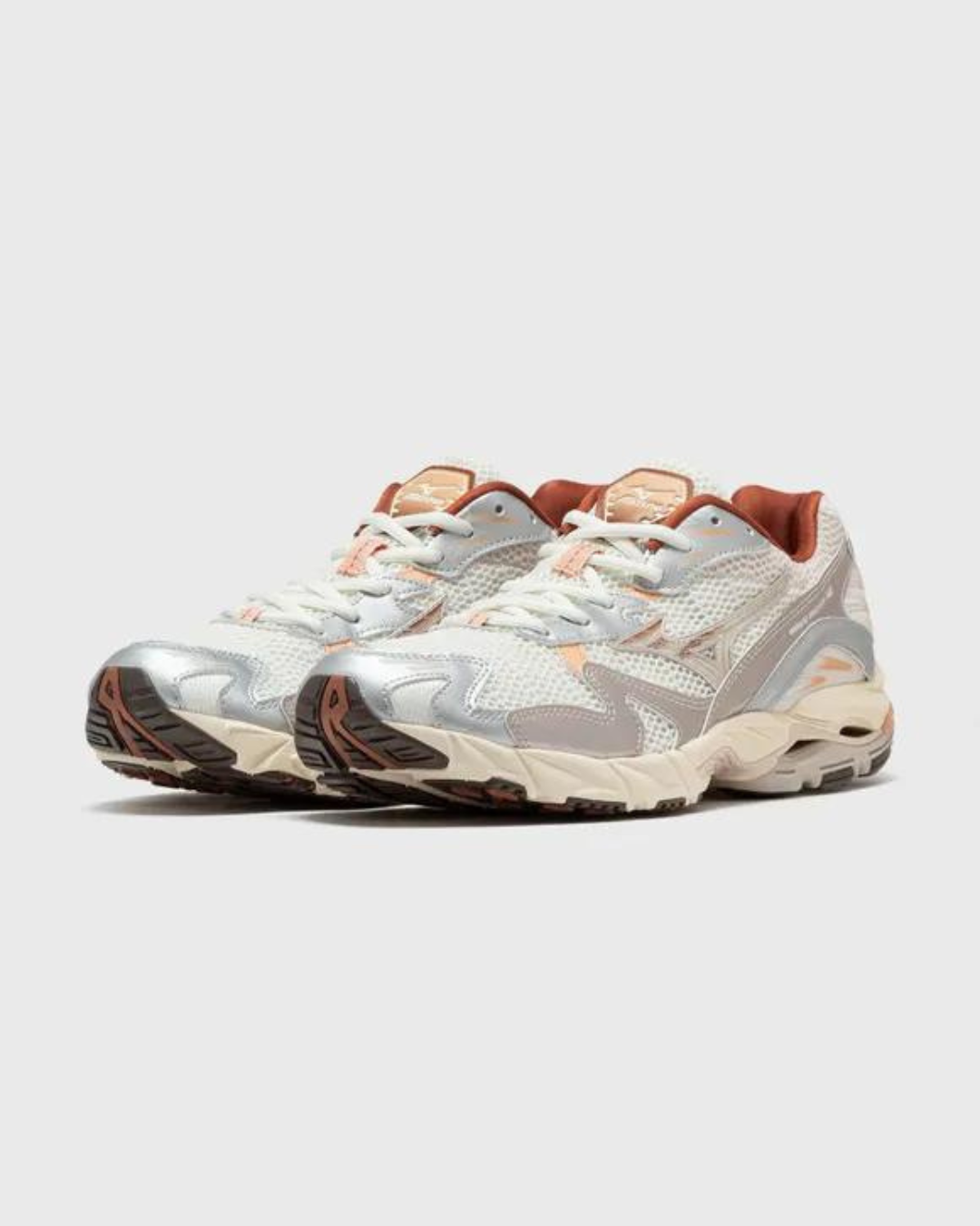 Mizuno Wave Rider 10 - Gris/Beige/Orange