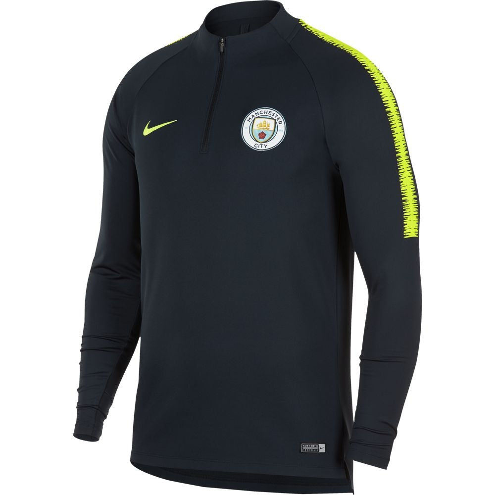 Haut d'entrainement Manchester City - Bleu Obsdienne/Vert - 2018/2019