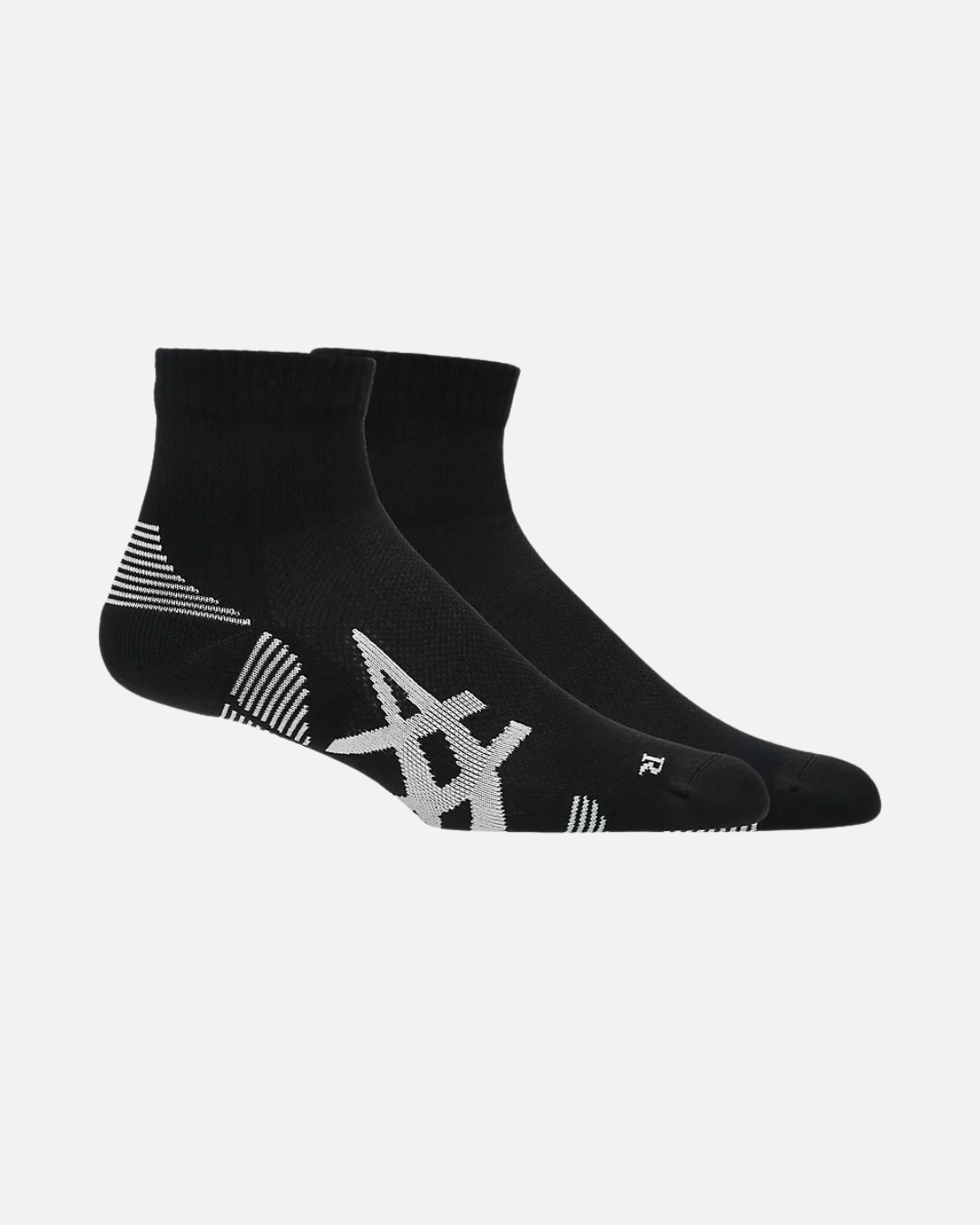 Pack de 2 chaussettes Asics Cushioned Run Quarter - Noir