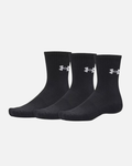 Pack de 3 Chaussettes Under Armour Performance Cotton - Noir