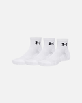Pack de 3 chaussettes Under Armour Performance Courtes - Blanc