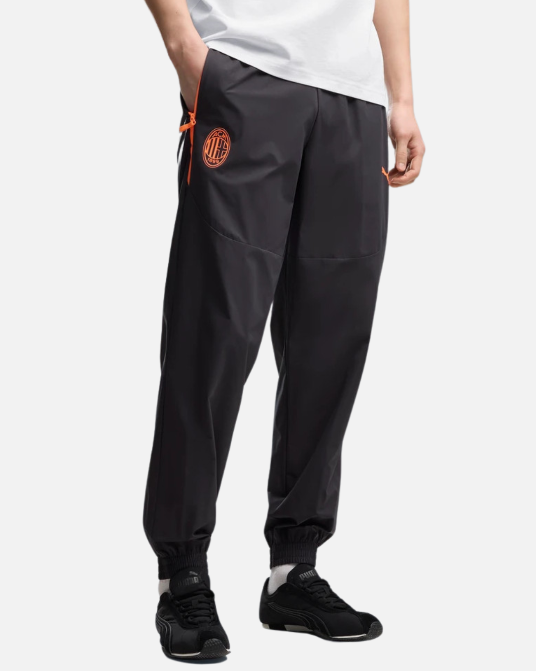 Pantalon de survêtement Milan AC 2026/2027 - Noir/Rouge