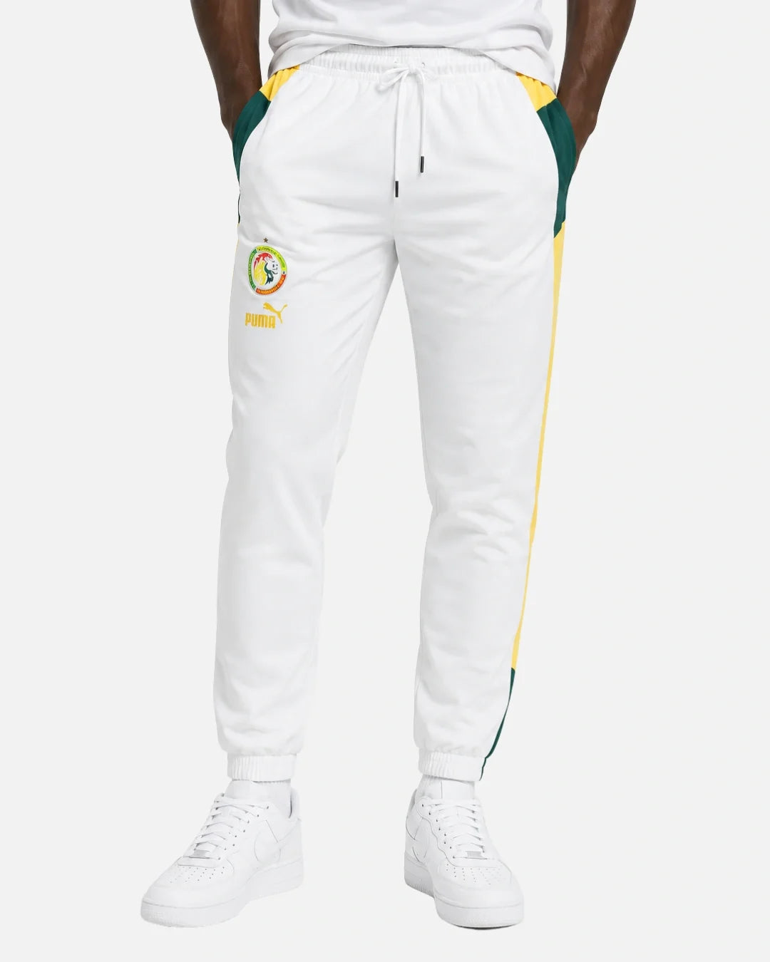 Pantalon de survêtement Sénégal - Blanc/Vert/Jaune