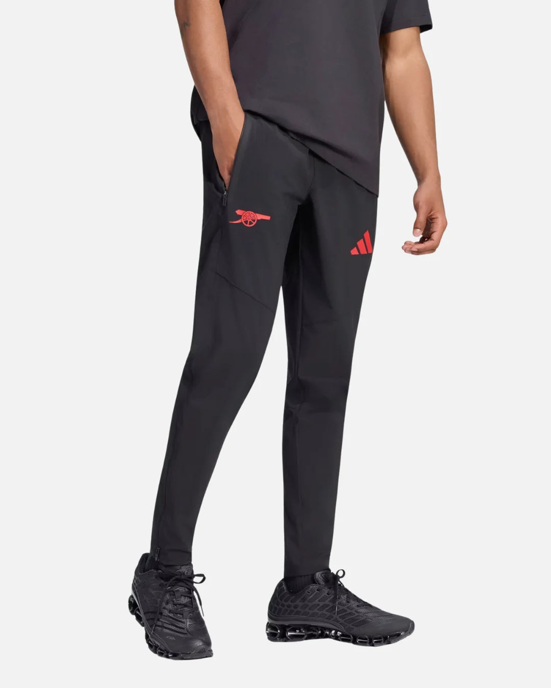 Pantalon d'entrainement Arsenal FC Tiro Travel - Noir/Rouge