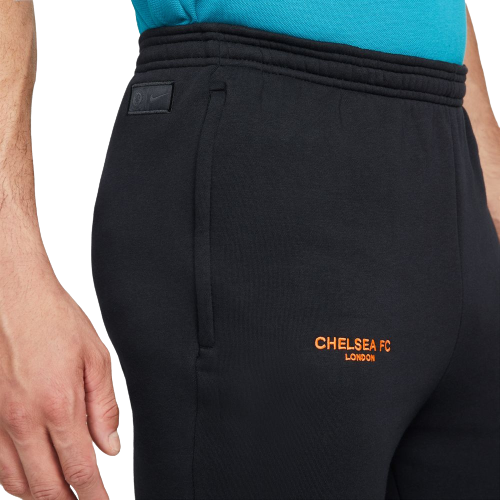 Pantalon Fleece Chelsea - Noir/Orange