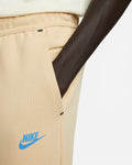 Pantalon jogging Nike Tech Fleece - Beige/Bleu