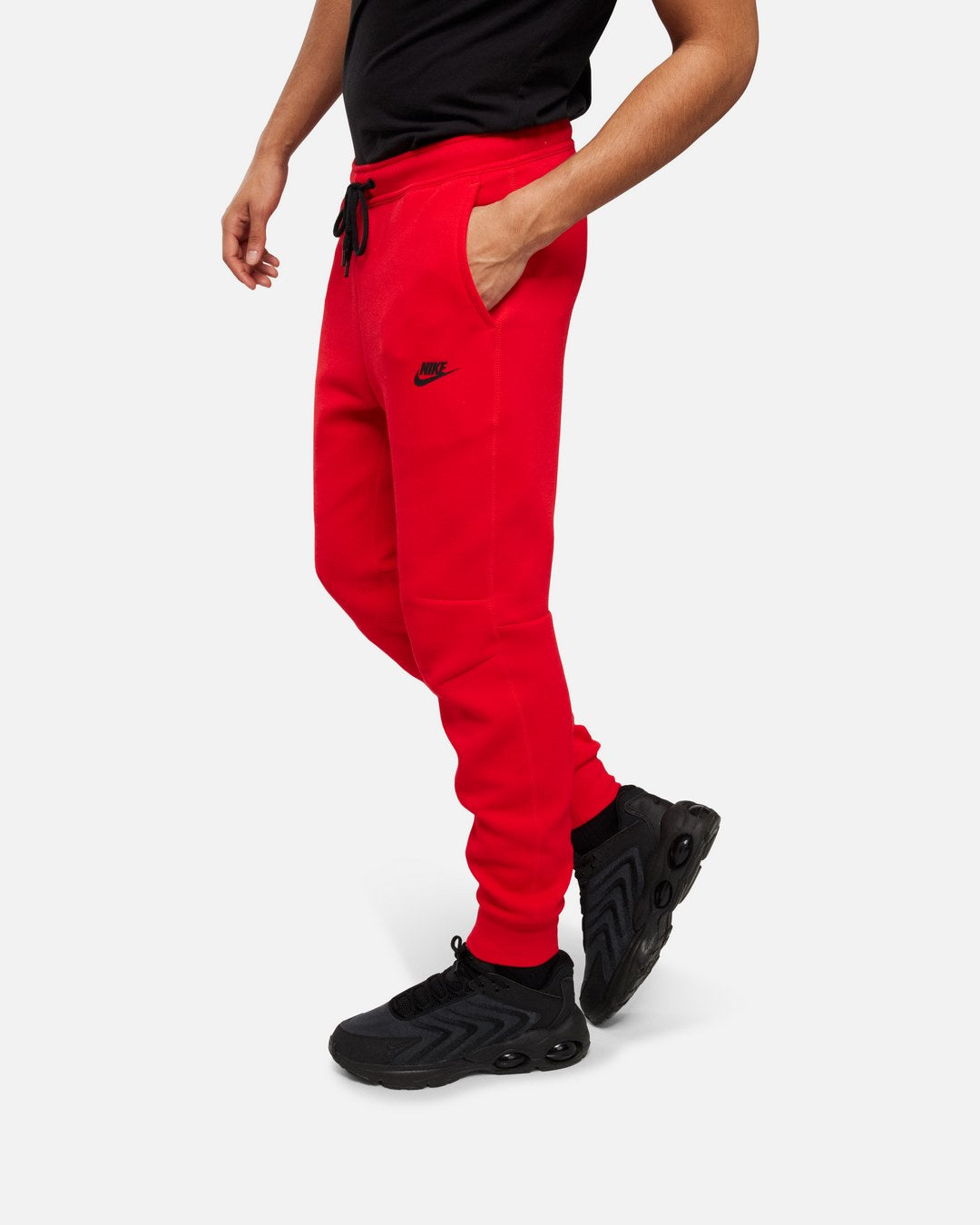 Pantalon Nike Tech Fleece - Rouge/Noir