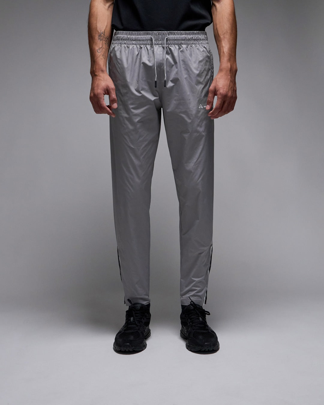 Pantalon de survêtement Running Serramont Thermodrive - Gris/Blanc/Noir
