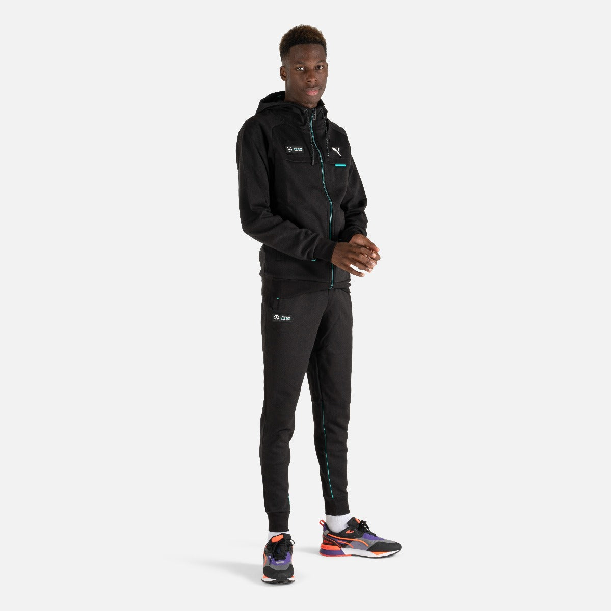 Pantalon de survêtement Puma Mercedes - Noir/Bleu