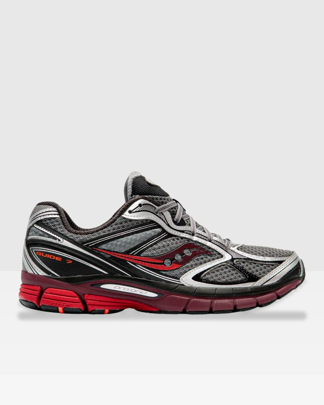 Saucony Progrid Guide 7 - Noir/Argent/Rouge