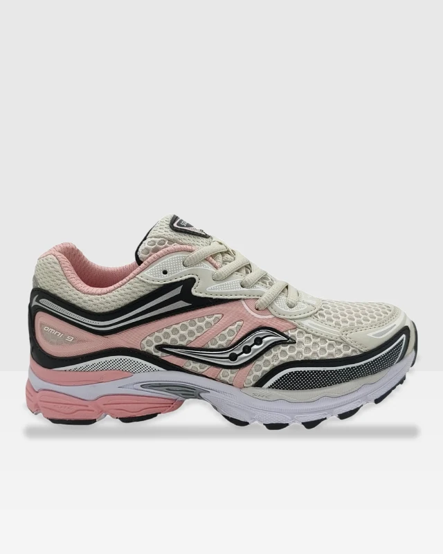 Saucony Progrid Omni 9 Junior - Rose/Blanc