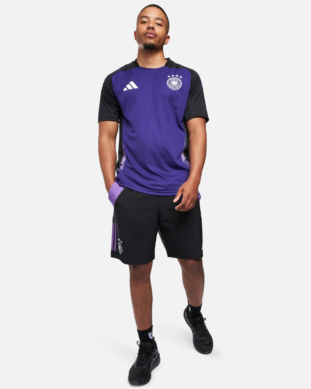 Short d'entrainement Allemagne 2024 - Noir/Violet
