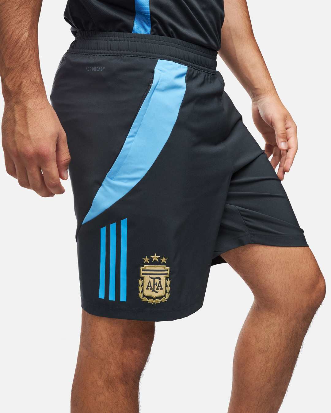 Short d'entrainement Argentine - Gris/Bleu