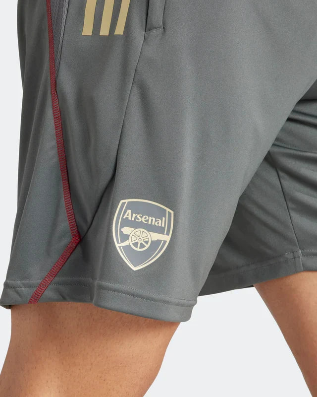 Short d'entrainement Arsenal - Gris/Or