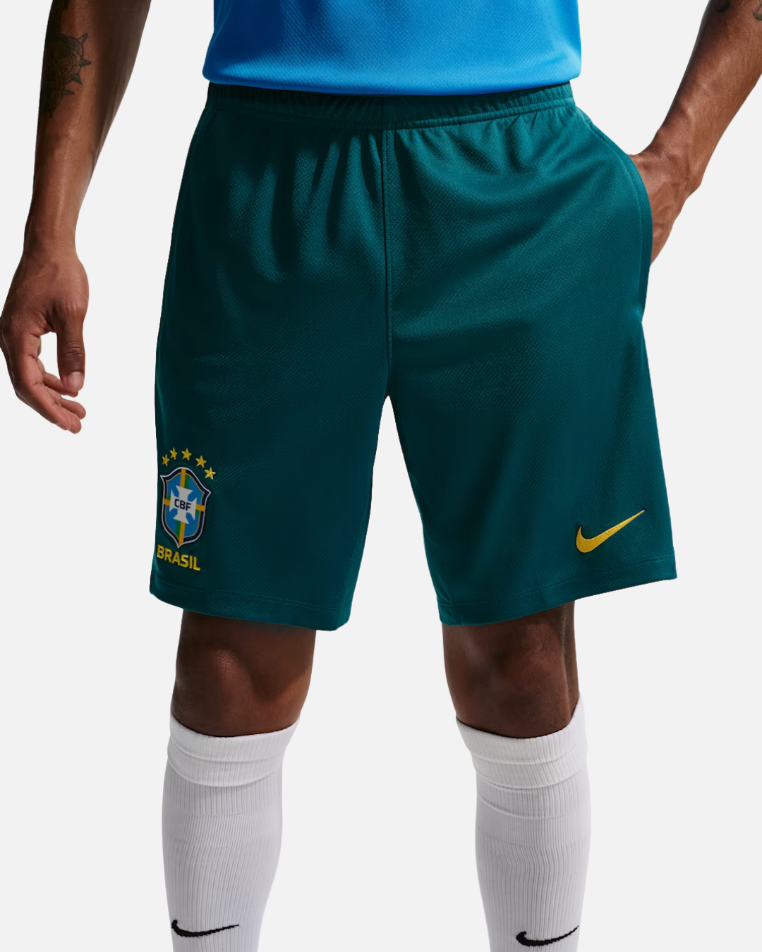 Short d'entrainement Brésil Coupe du Monde 2026 - Vert/Jaune