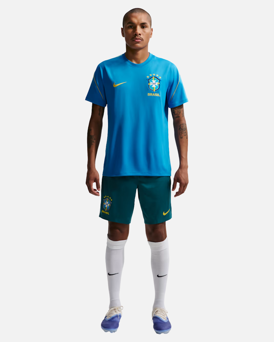 Short d'entrainement Brésil Coupe du Monde 2026 - Vert/Jaune