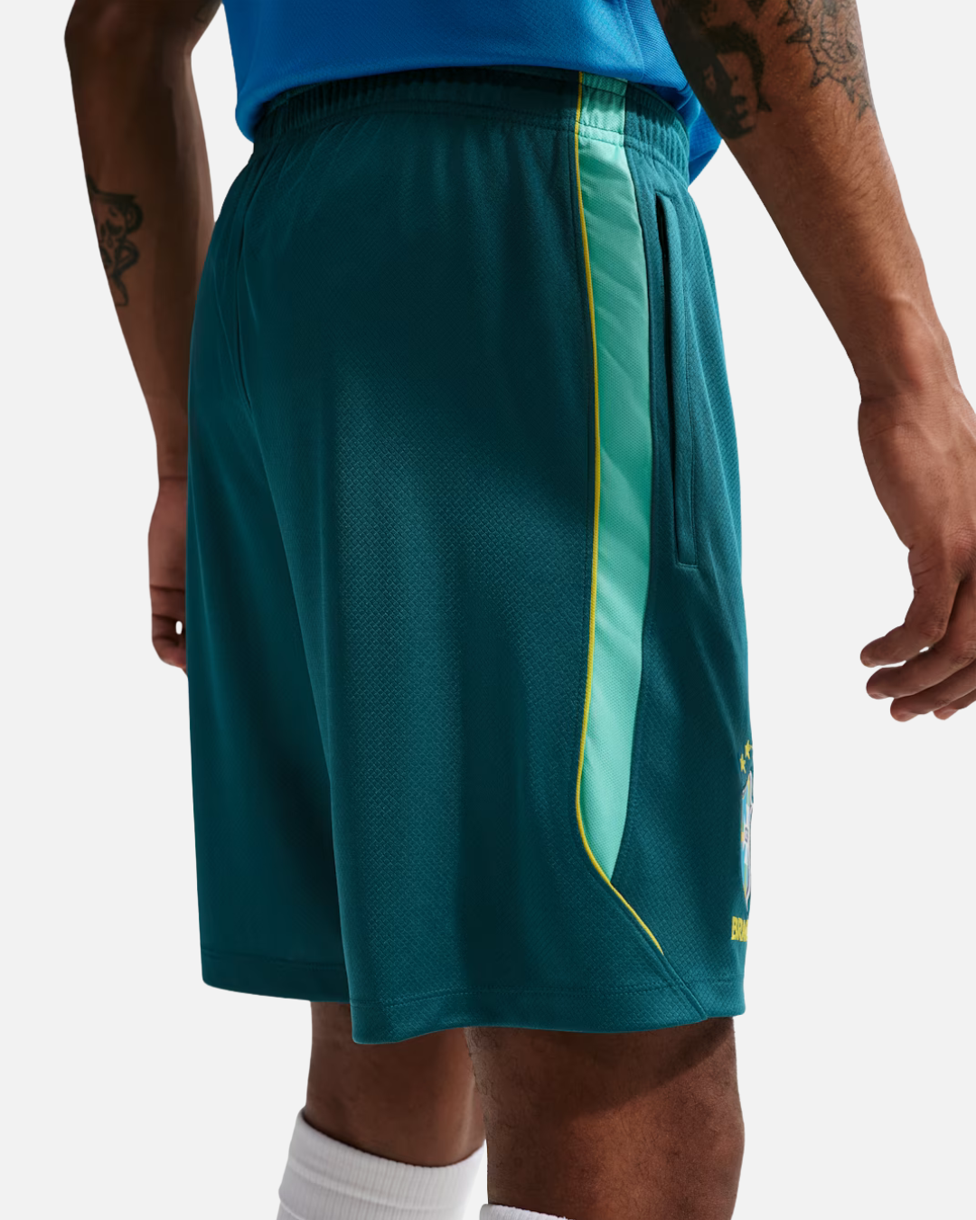 Short d'entrainement Brésil Coupe du Monde 2026 - Vert/Jaune