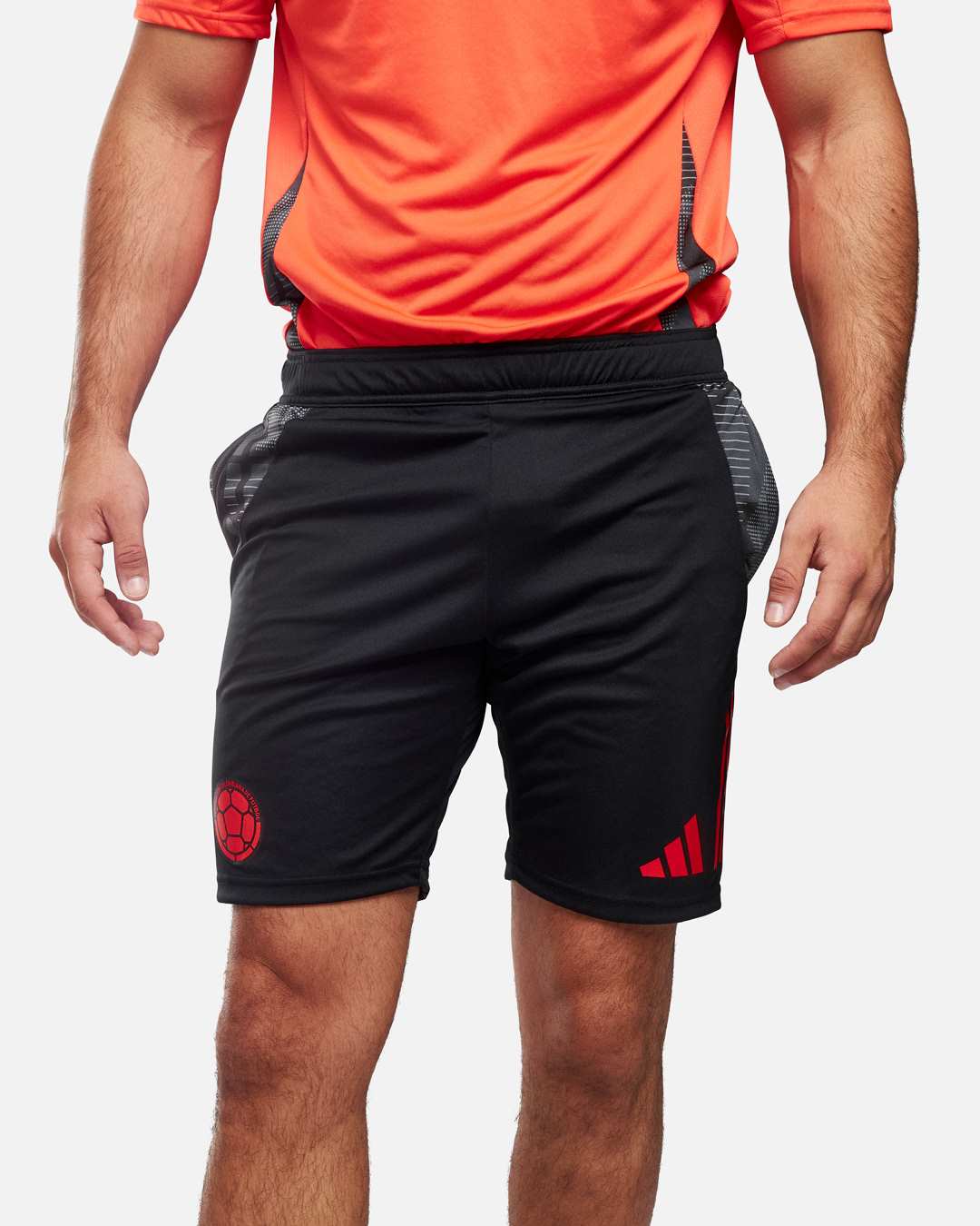 Short d'entrainement Colombie - Noir/Orange