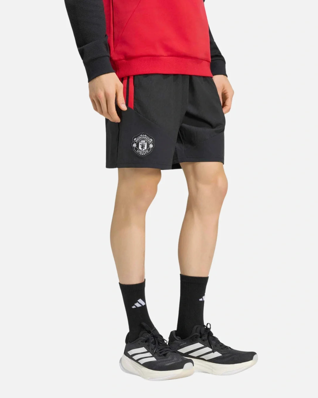 Short d'entraînement Manchester United - Noir/Rouge