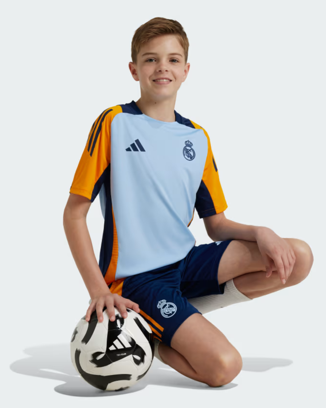 Short d'entrainement Real Madrid Junior 2024/2025 - Bleu/Orange