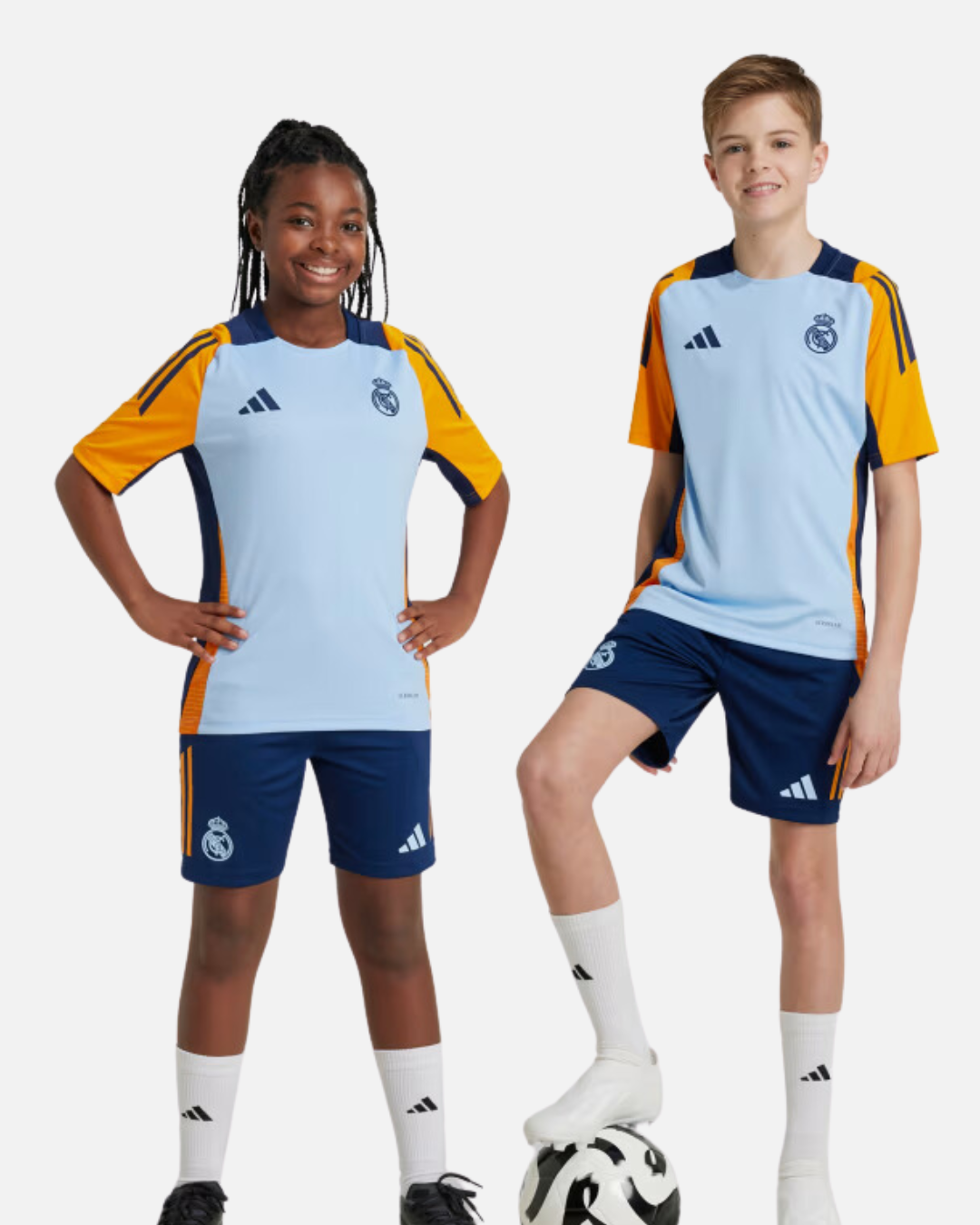 Short d'entrainement Real Madrid Junior 2024/2025 - Bleu/Orange