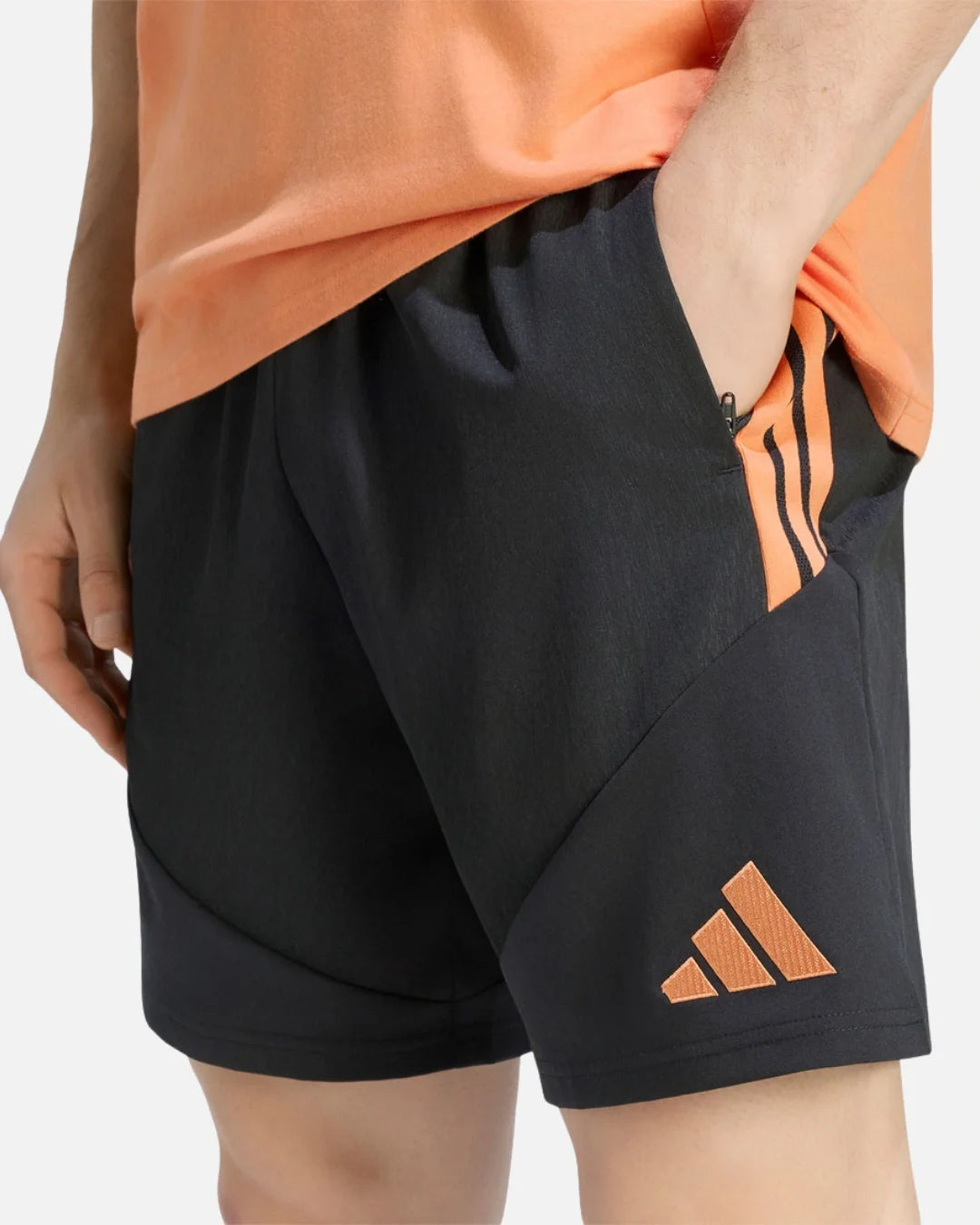 Short d'entraînement Arsenal 2026 - Orange/Noir