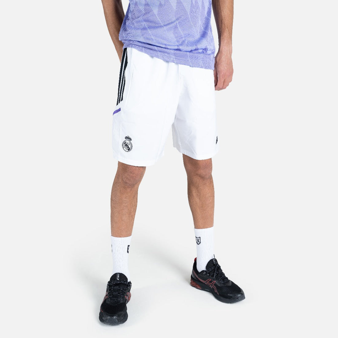 Short d'entrainement Real Madrid Condivo 2022/2023 - Blanc/Noir/Violet