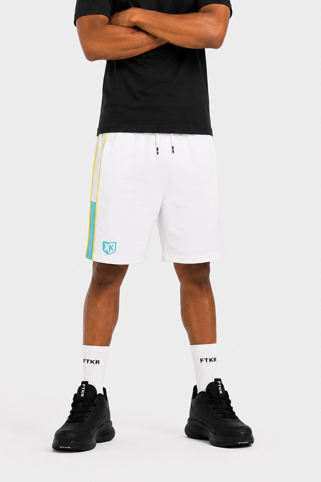 Short FK Square - Jaune/Blanc