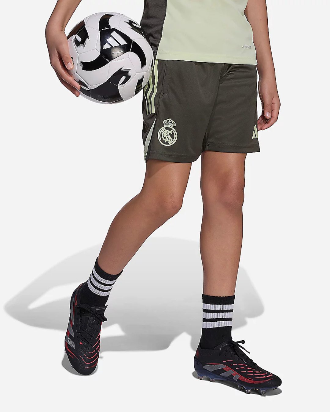 Short d'entrainement Real Madrid Junior 2025/2026 - Kaki/Vert