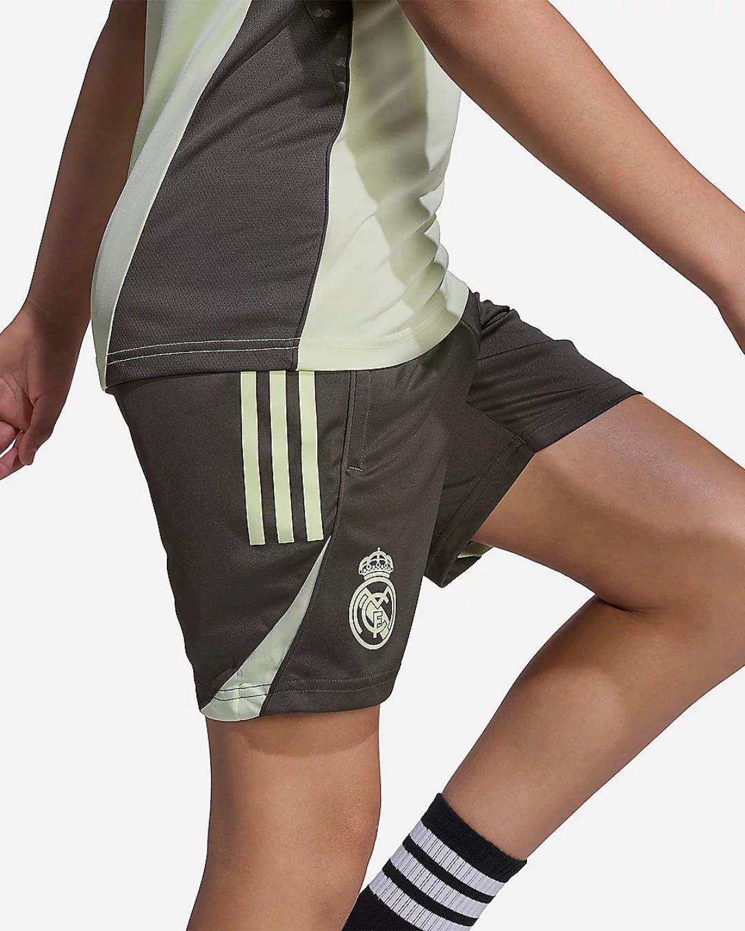 Short d'entrainement Real Madrid Junior 2025/2026 - Kaki/Vert