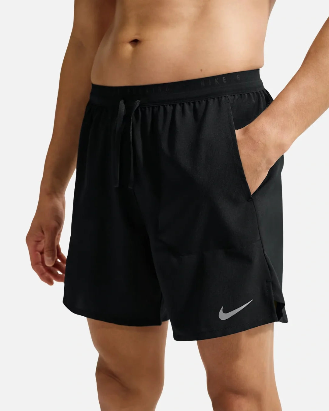 Short Running Nike Stride - Noir