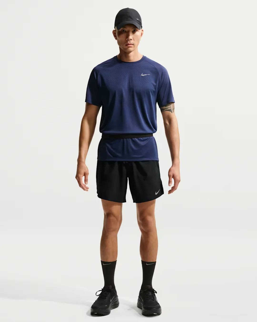 Short Running Nike Stride - Noir