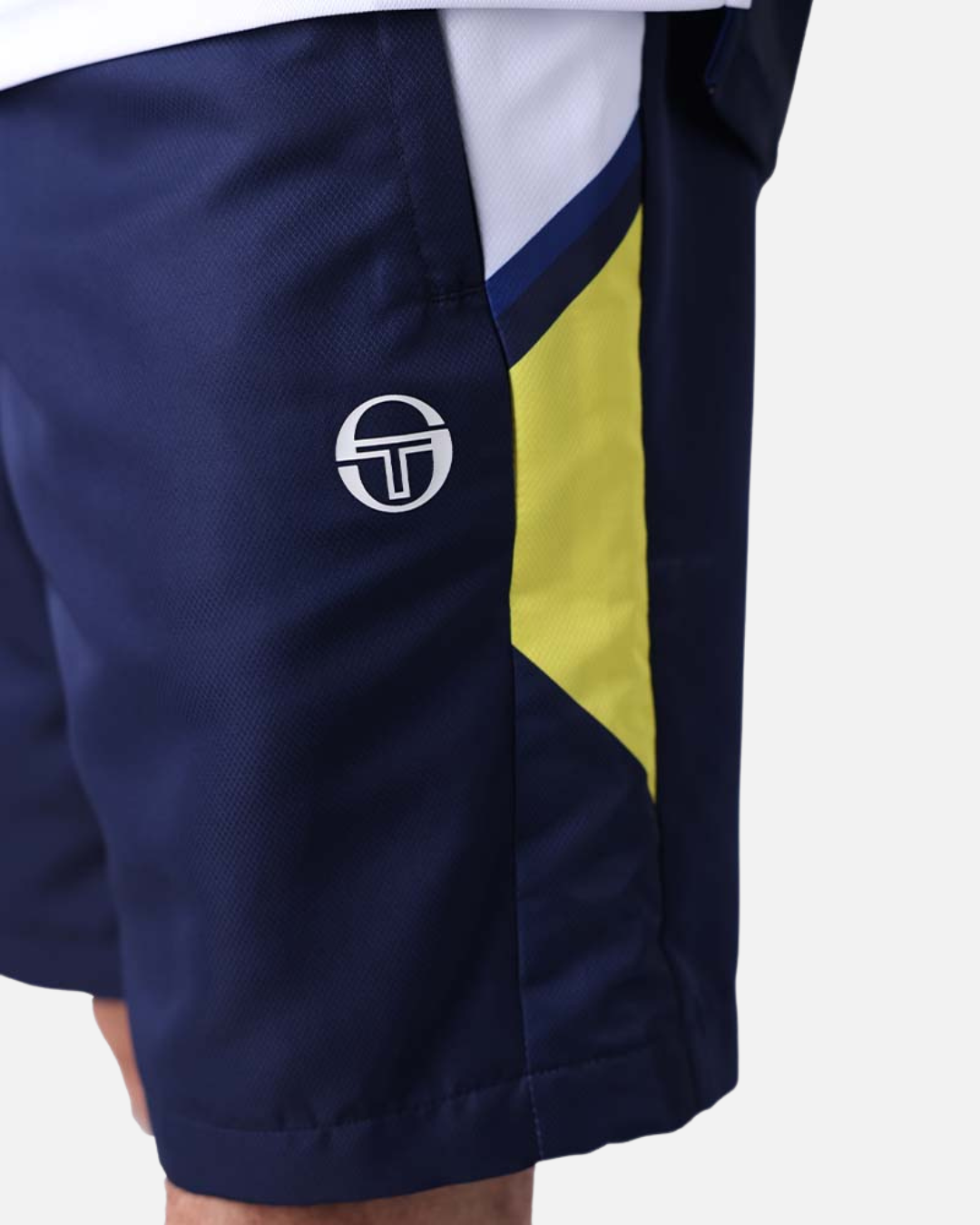 Short Sergio Tacchini Scaleno - Bleu/Blanc/Jaune