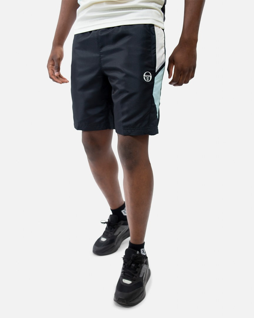 Short Sergio Tacchini Scaleno - Noir/Bleu/Blanc