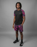 Short Serramont Wave - Noir/Rose
