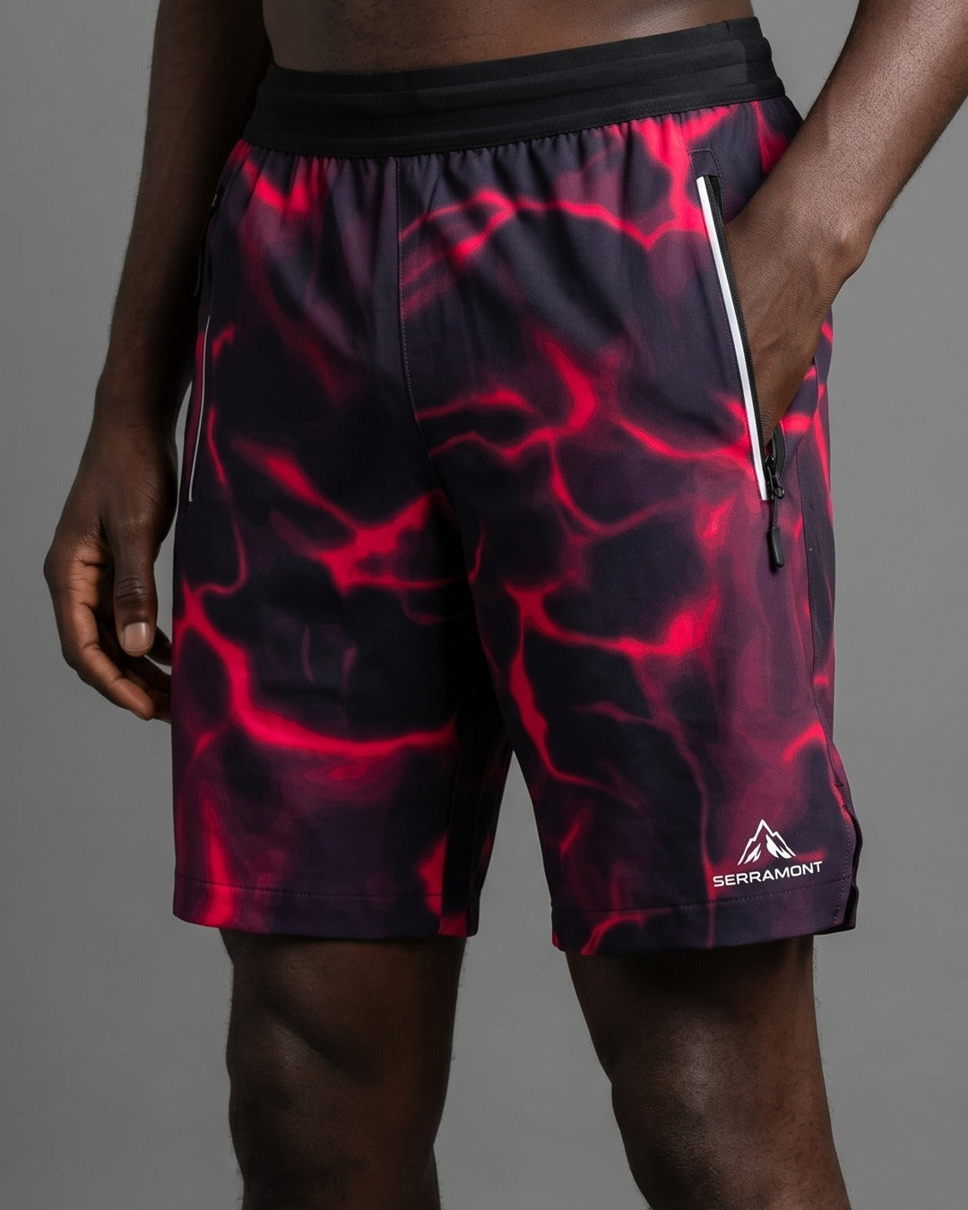 Short Serramont Wave - Noir/Rose