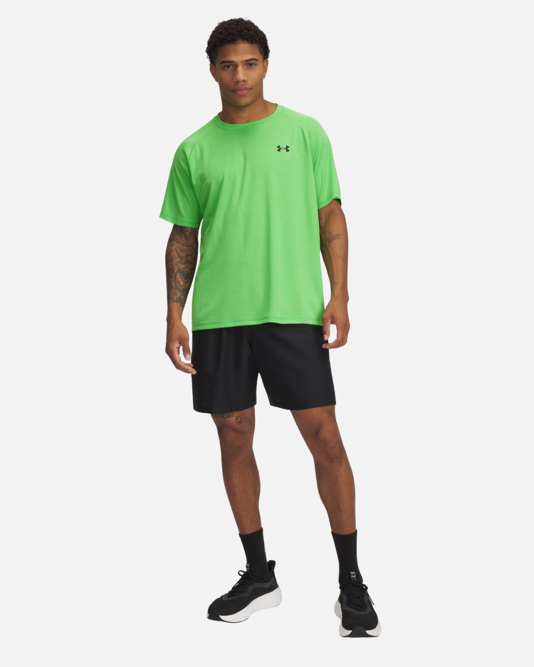Short Under Amour Tech  Wordmark - Noir/Vert