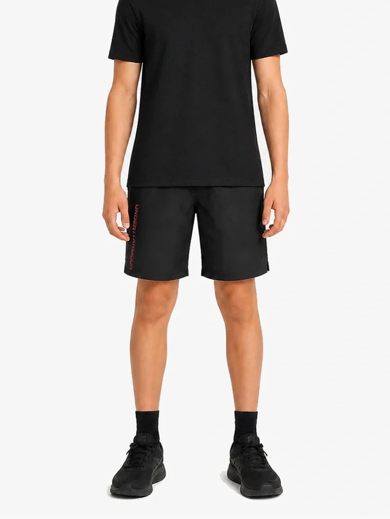 Short Under Armour Tech Woven Wordmark - Noir/Rouge