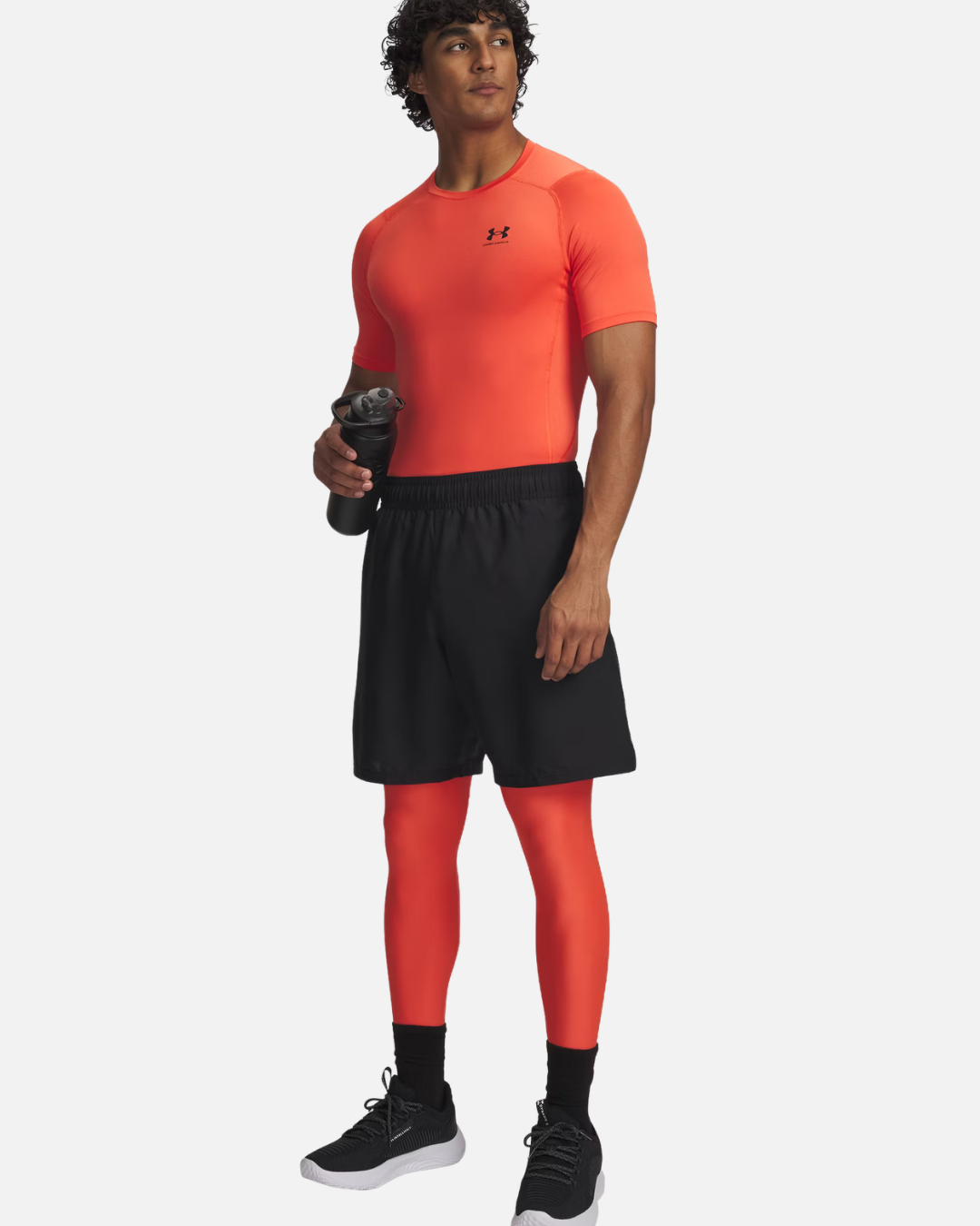 Short Under Armour Tech Woven Wordmark - Noir/Rouge