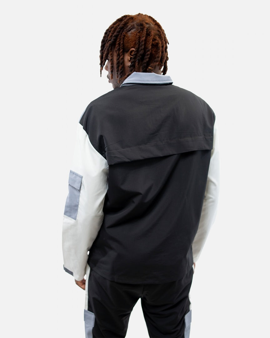 Survêtement ADJ - Blanc/Noir/Gris