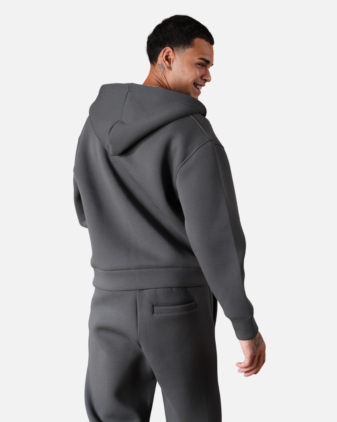 Survêtement Basic Homme Oversize – Gris Anthracite