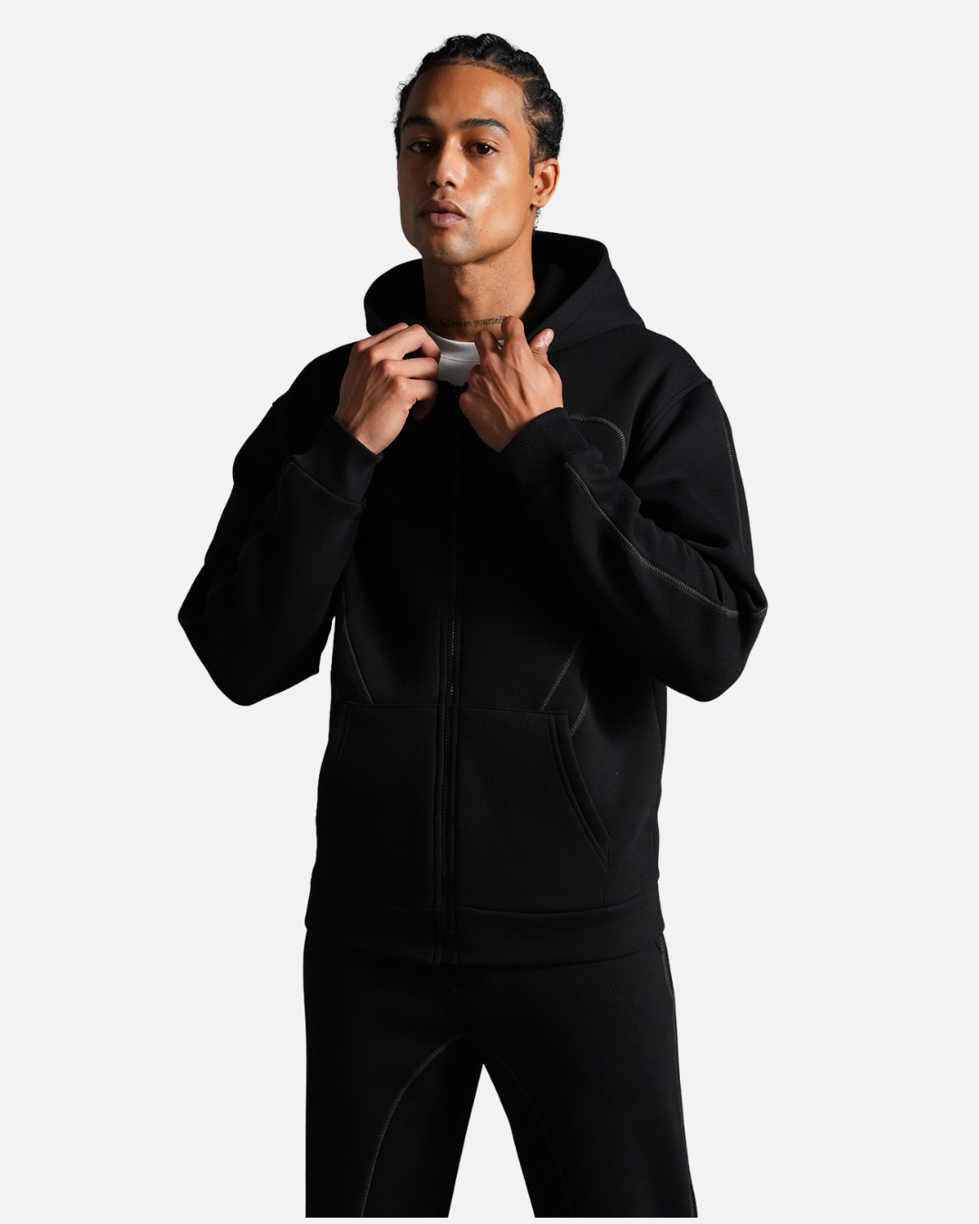 Survêtement Basic Homme Oversize - Noir